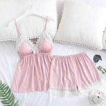 Load image into Gallery viewer, Two Piece Satin Pajamas